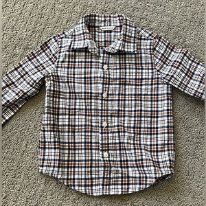 Janie and Jack Little Boys Plaid Long Sleeve Button Down Shirt